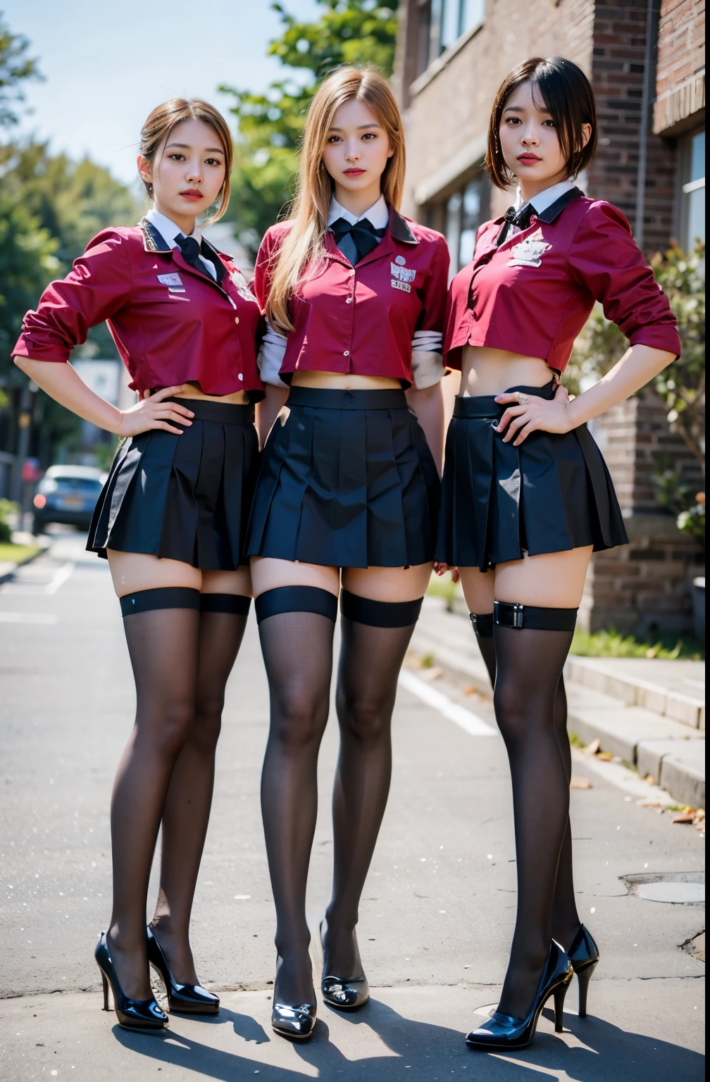 (masterpiece, highest quality:1.2), (8K Ultra HD, 16k, 32k, Ultra-high resolution), (Realistic:1.37), (RAW Photos), Ultimately realistic, Ultimately realistic details, Ultimately realistic texture, Ultimate in exquisite detail, Ultimately realistic lighting, Ultimately realistic shadow, Japanese Girls, Extremely cute face, Ultimate RAW Skin, Ultimately realistic eyes, (mechanical:1.4), (armor), whole body, Wide Shot