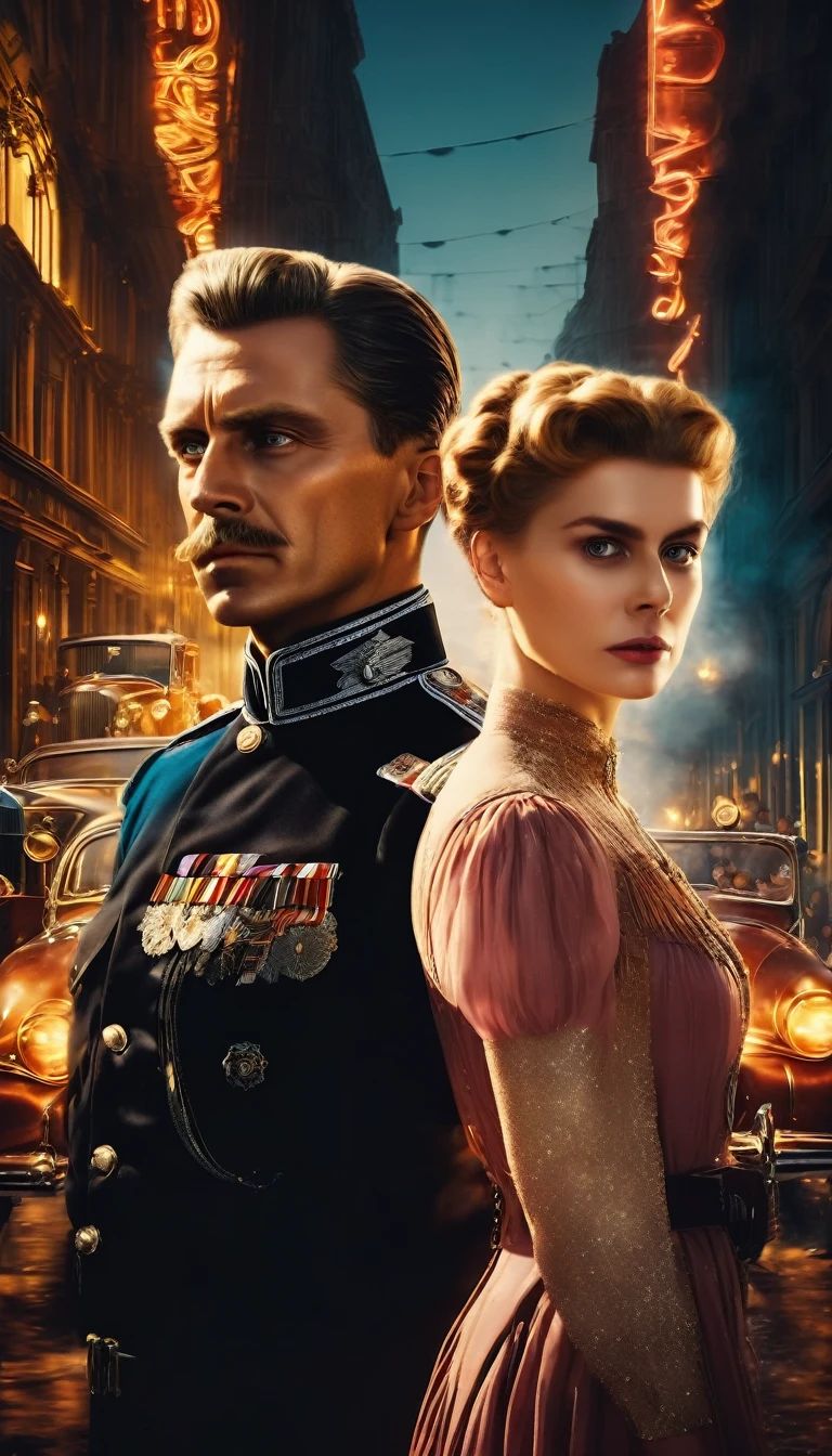 Two bullets penetrated the bodies of Franz Ferdinand and Sophie. Both died on the spot, background cinematic, hyper realistic, ultra detailed hyper realistic, photorealistic, Studio Lighting, reflections, dynamic pose, Cinematic, historical accuracy, Color Grading, Photography, Shot on 50mm lens, Ultra-Wide Angle, Depth of Field, hyper-detailed, beautifully color, 8k