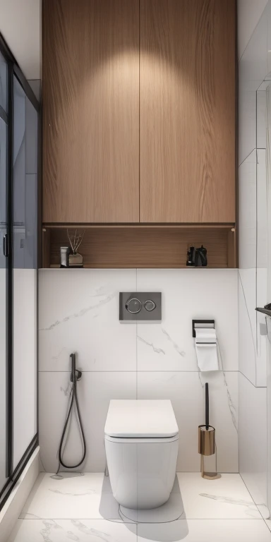 1bathroom, 8k render vray, morden, marble floor:1.3