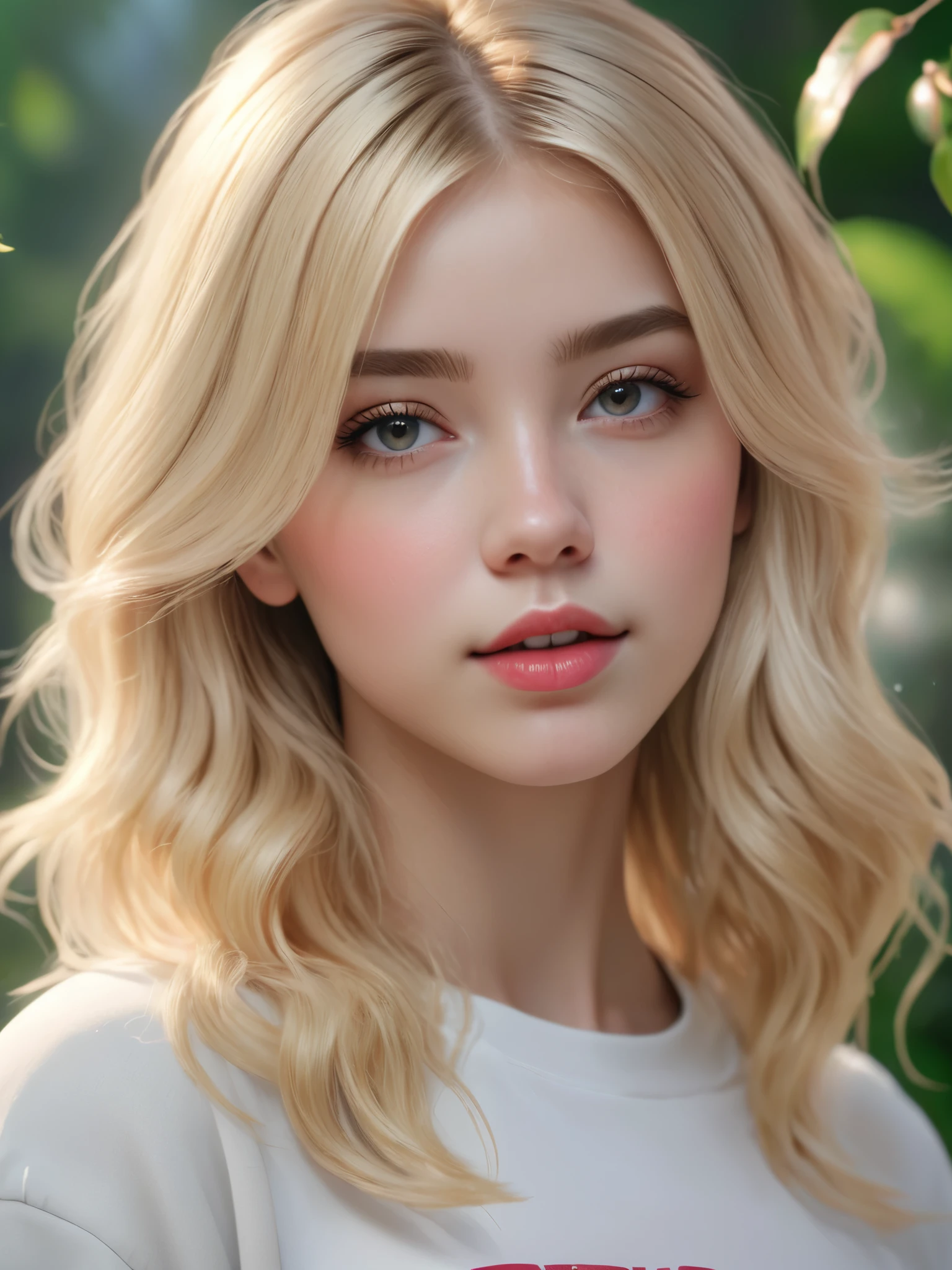 girl looks like cherrychrush, blond hair, (best quality, 4k, 8k, high resolution, masterpiece: 1.2), ultra detailed, (realistic, photorealistic, photorealistic: 1.37), 