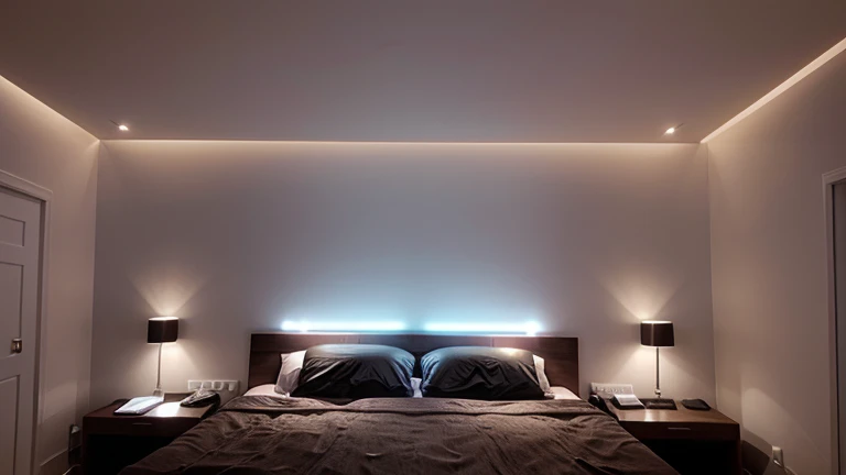 LED strip in bedroom