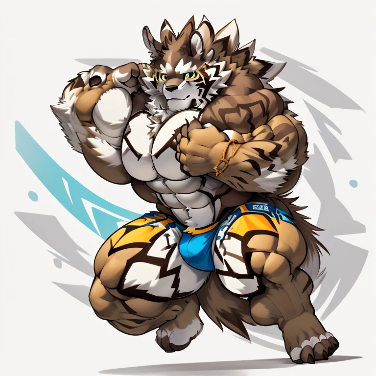 4k, high resolution, best quality, posted on e621, solo, male, adult, masculine, muscular, (white background, no background:1.1), (by wfa:1.0), (by negger:1.0), (detailed face, detailed eyes:1.1), (cel shaded:1.2), half body,
big muscle (pecs, triceps, traps)
unusually developed muscular body,
body full of huge muscles.
showing off muscles,
pectorales enormes.
Exaggeratedly huge muscles.
Gigachad Muscular, massive, huge muscular bodybuilder with extraordinary biceps, pecs, triceps, traps, waist narrow, gigachad, 300 lbs. It has four arms. seth (/tas/)