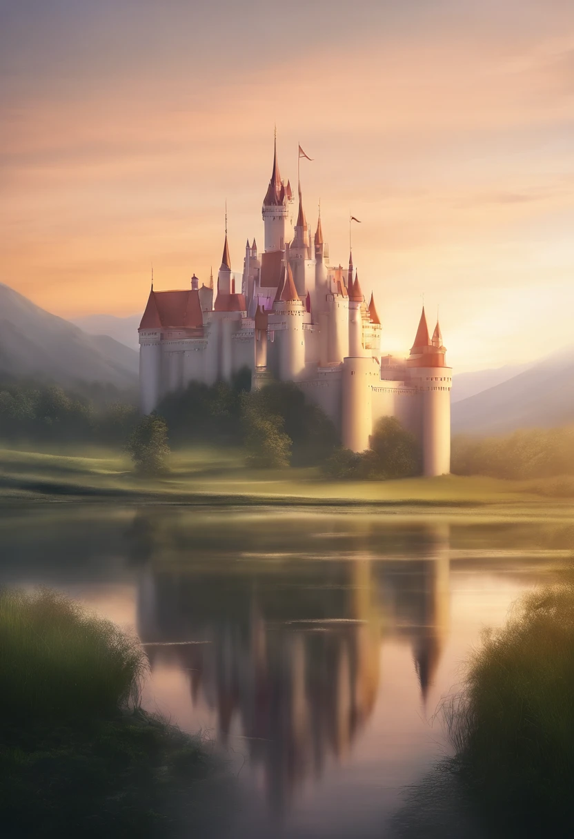 
          The dream castle carved with warm light, pure and complex gold lines is a kind of architecture full of fairy tale color and romantic atmosphere. The magnificent dream castle usually has a magnificent appearance.，

             The towering fantasy castles often have towers and spires that reach into the sky. The architectural style and layout of fantasy fantasy castles are often different from those in the real world.

          ，Full of fantasy and fantasy elements Dreamy mysterious magic magical atmosphere,Romantic movie shot master art masterpiece high detail highly detailed digital art，Fantasy Art Performance，Surreal