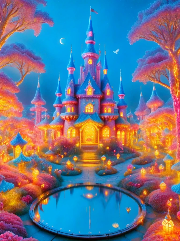 ((Fantastic and charming fantasy castle)), Surreal Portraits, (Fantasy themed castle), (Whimsical Clock Work Accessories), (rich and colorful, Landscape full of candy), (enchanting, Magical Creatures), (Energetic, candy colored building), (Sweets and Candy Road), (Candy Castle)In the distance, (Like a mirror, asymmetrical masterpiece clock accessory), (rich, Dreamy colors), (twinkling stars) Elevated, (four dimensional dream), (Charming and enchanting atmosphere), (Playful composition), (vivid lights), (Magical Effect),clock_realm, ((masterpiece)), ((best quality)), 8k, High Detail, Super detailed