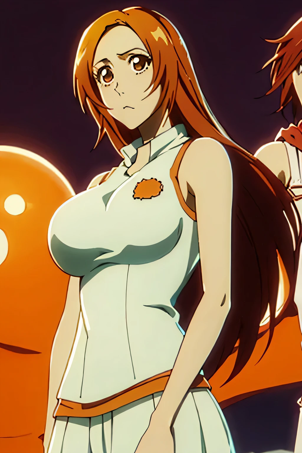 Orihime Inoue in a stunning, ethereal depiction with vibrant colors, exquisite details, and breathtaking light.