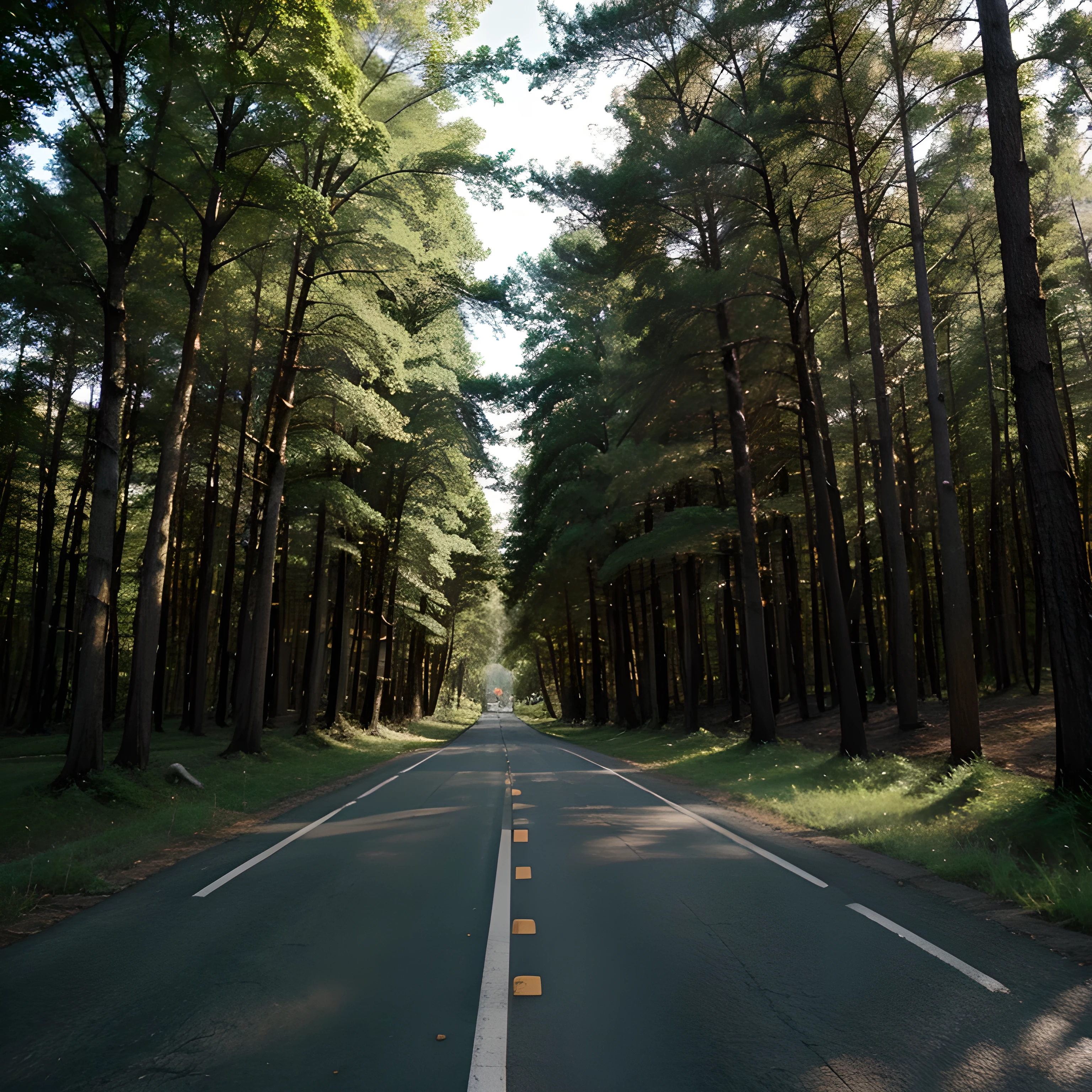 May it be a long road and trees around