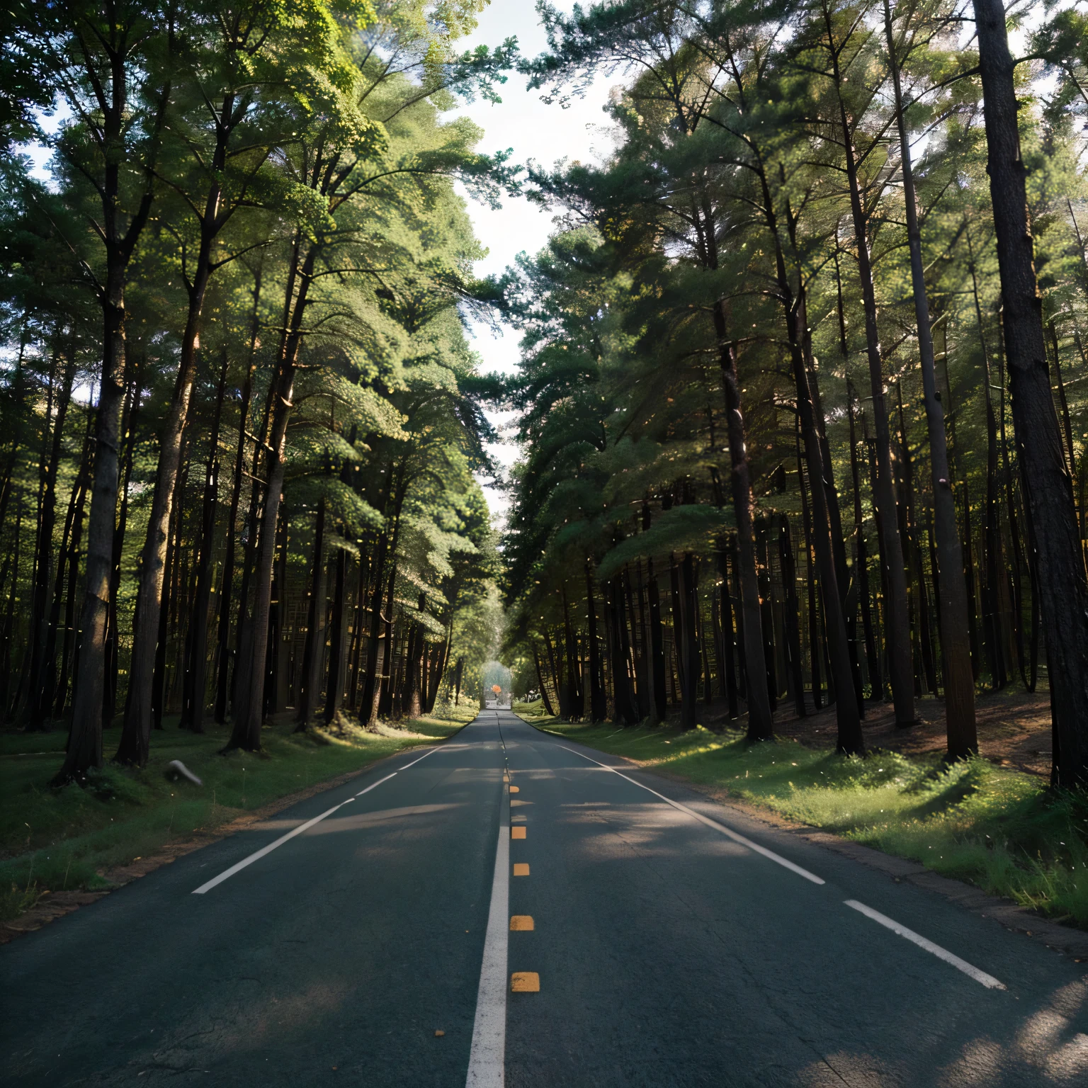 May it be a long road and trees around