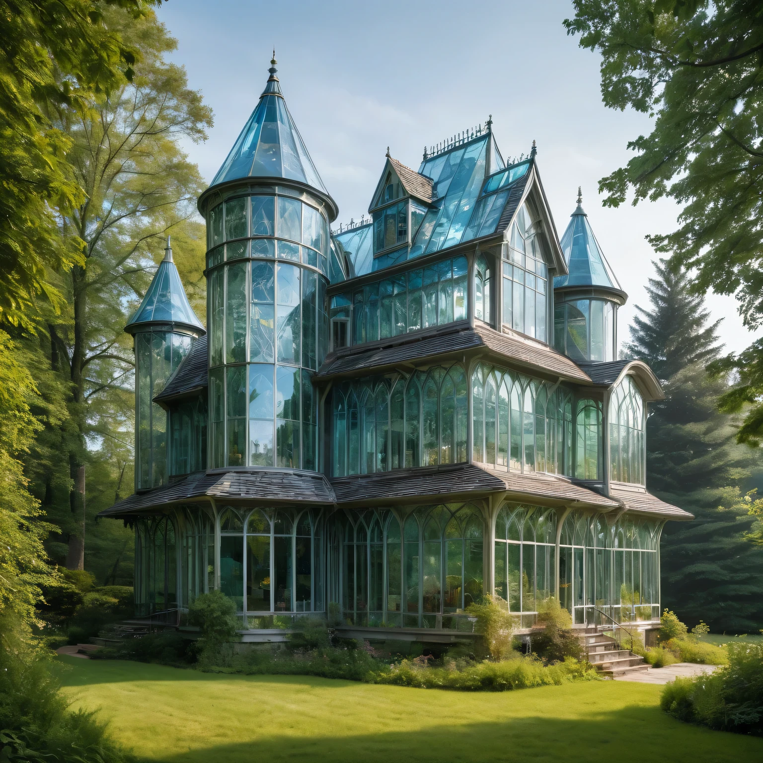 Dreamy glass castle