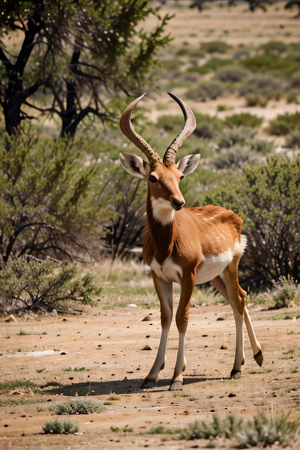 Antelope in the wild, beautiful frame