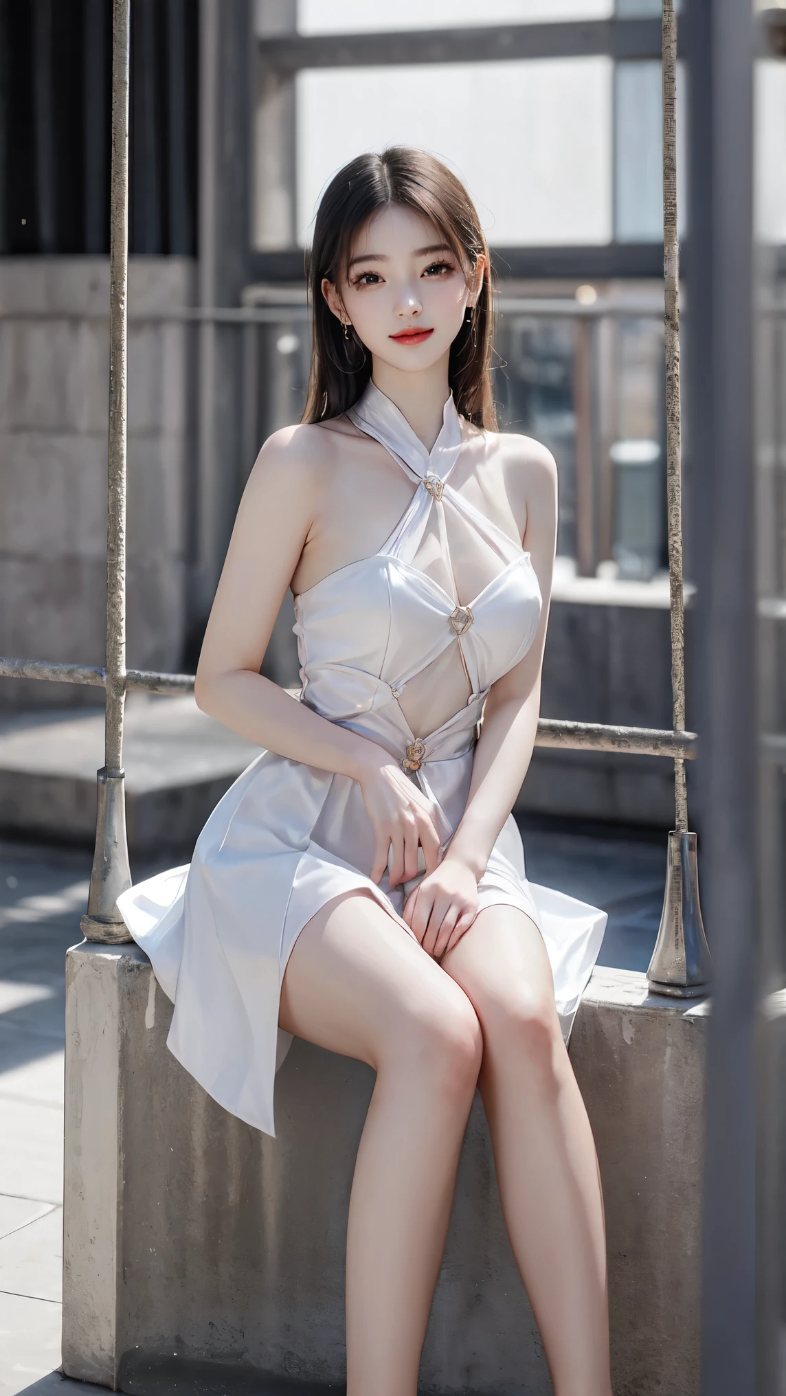 bdsm,bondage,looking at viewer,sleeveless,bare shoulders,(meadow:1.2), (masterpiece, best quality:1.2), 1 girl, Solitary, ((Bare shoulders, The skirt is short)), Random scenes, Random shooting angles, Sexy models,Slender sexy legs,Very good legs,Show sexy legs,Big breasts, Large Breasts,beautymystery的色彩。脸庞beauty而精致,Otherworldly beauty。The light of wisdom。cherry colored lips,Revealing confidence and composure。The face is well defined,Skin as white as jade,Reveal healthy glow,Light and delicate makeup,Show temperament and charm。Skin transparency,Bright and Vibrant。Charm and sophistication。Clothes fluttering,Action swing。beauty的风景线,Attractive posture。Large Breasts, beauty,grace,mystery,dream。
