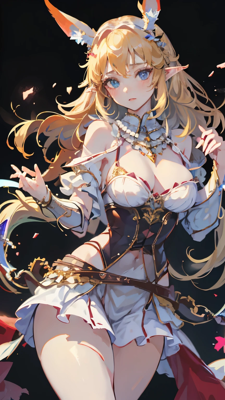 (masterpiece:1.2), best quality, high resolution, unity 8k wallpaper, (illustration:0.8), (beautiful detailed face:1.2, beautiful detailed eyes:1.2), perfect lighting, extremely detailed CG, (perfect hands, perfect anatomy),
Cute, beautiful, charming lady, shiny hair, lustrous skin, beautiful light big eyes,
milf, married woman, soft With a gentle appearance and a gentle mother-like atmosphere,
Feminine style, beautiful kubire, beautiful, naughty face,
zelda_a, long hair, blond hair, pointy ears, blue eyes, circlet, pink dress, short sleeves, jewelry, bracer, bead necklace,