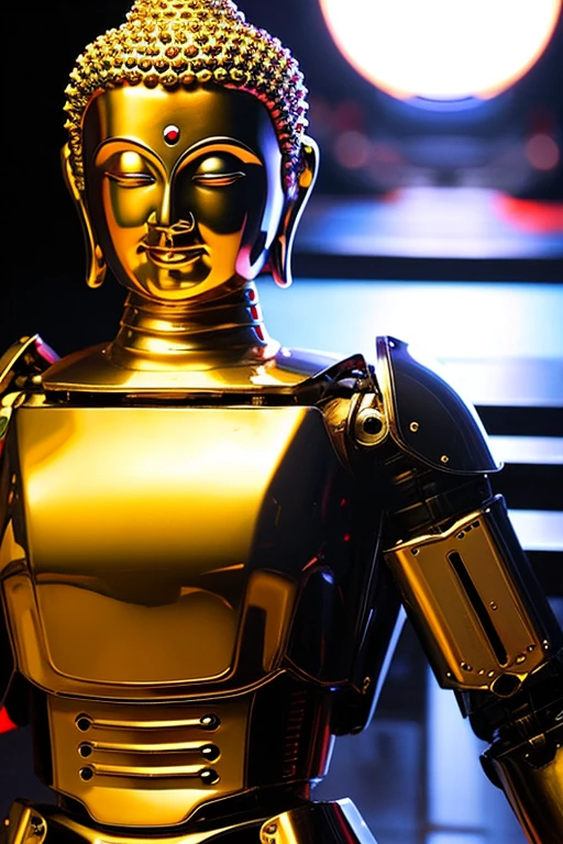 Buddha Robot vs human world