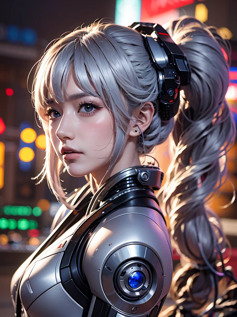 (extremely detaiLeading CG unity 8k wallpaper,masterpiece, best quality:1.2),(70mm telephoto lens:1.3),
(ultra-detaiLeading, beautiful detaiLeading eyes:1.2),(The best shadow, extremely delicate and beautiful, Bloom),
Strong lighting,Light and shadow texture,Texture Details,,Optimal lighting,cel shading,(Practical:1.2),
----------------------------------------------- Hallyu Idol,Korean beauty,Korean mixed,
(1 Girl,Solitary:1.2),Miss,Girlish feeling,Bright Eyes,(Moist skin,National Foundation:1.1),
(Absurdly long hair:1.4),Flowing hair,wind,大wind,Hair accessories,
-------------------------------
(mechanical,robot,Mecha,Cyberpunk,,Leading,mechanical装甲:1.6),