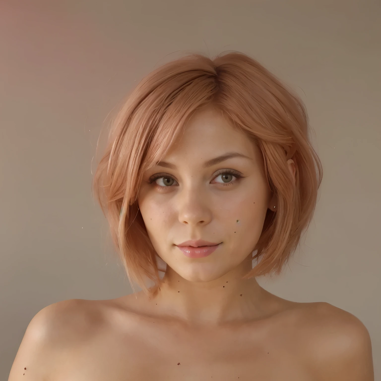 Coneja sexi boluptuosa cabello corto