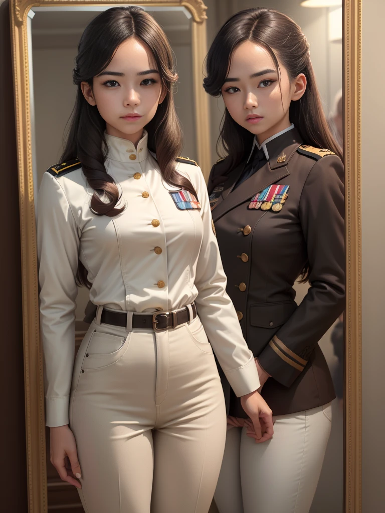 Chinese female soldiers,High-heeled stockings