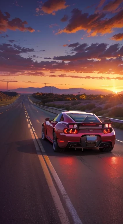 incoming car on the road