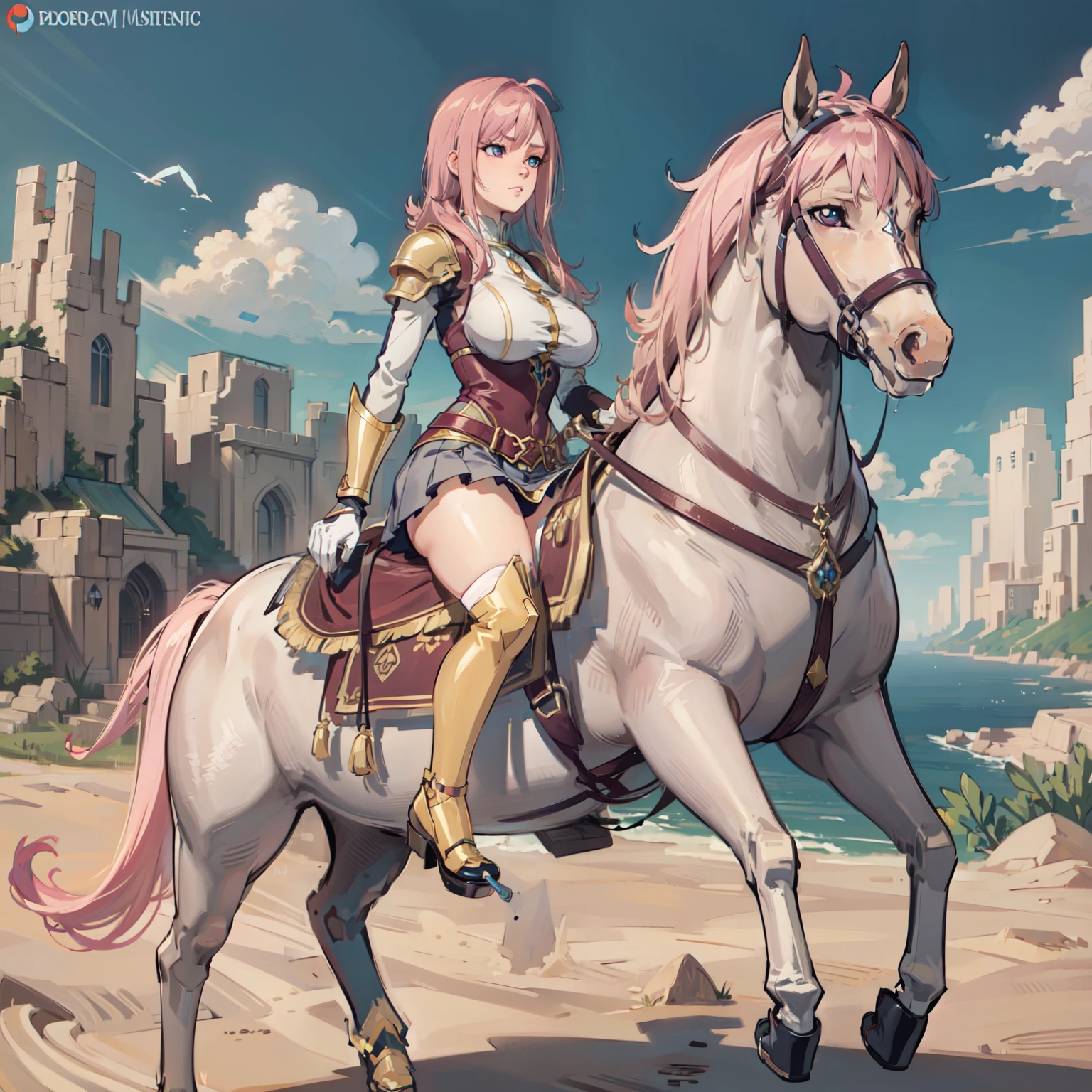 ((best quality)), ((anime masterpiece)), (detailed), cinematic lighting, vivid color, 8k, horse