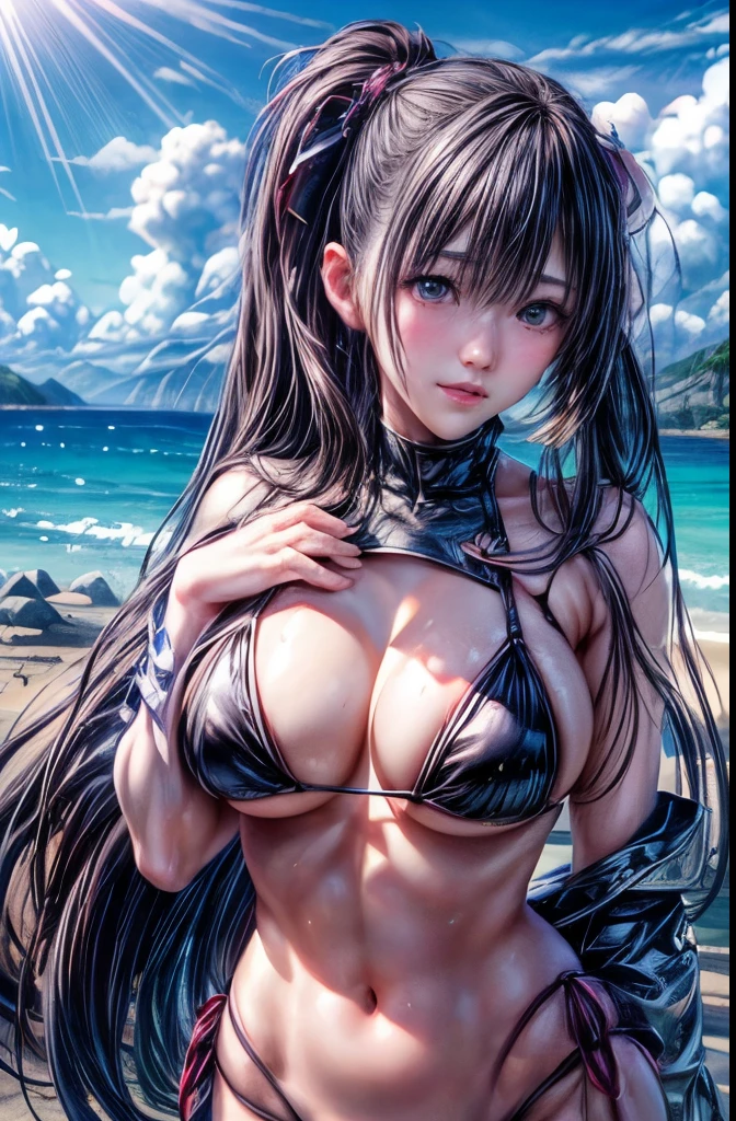 8k,,so beautifulな日本の女性, Big and ample breasts,Big Breasts,so beautiful(Like the real thing)、Leather Bikini,sexyなパンツ,　sexy,DeviantArt Artstation CGScosiety, 3DレンダリングCharacter Art8 K, Alena Aenami and Artgerm, , Trending on Artstation 8k, Trending on artstation hd, Adventure Hyper Real Rendering, Perfect body with realistic shading, Photorealistic perfect body, Ultra-high resolution,Ultra-high resolution,Surreal,Fantasy art,Character Art,high quality,Butt pose,