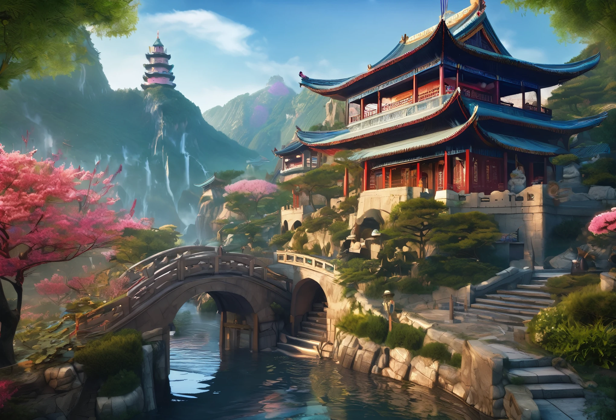 Magical world, wonderful, perfect, ((masterpiece, highest quality, 8K)), China,