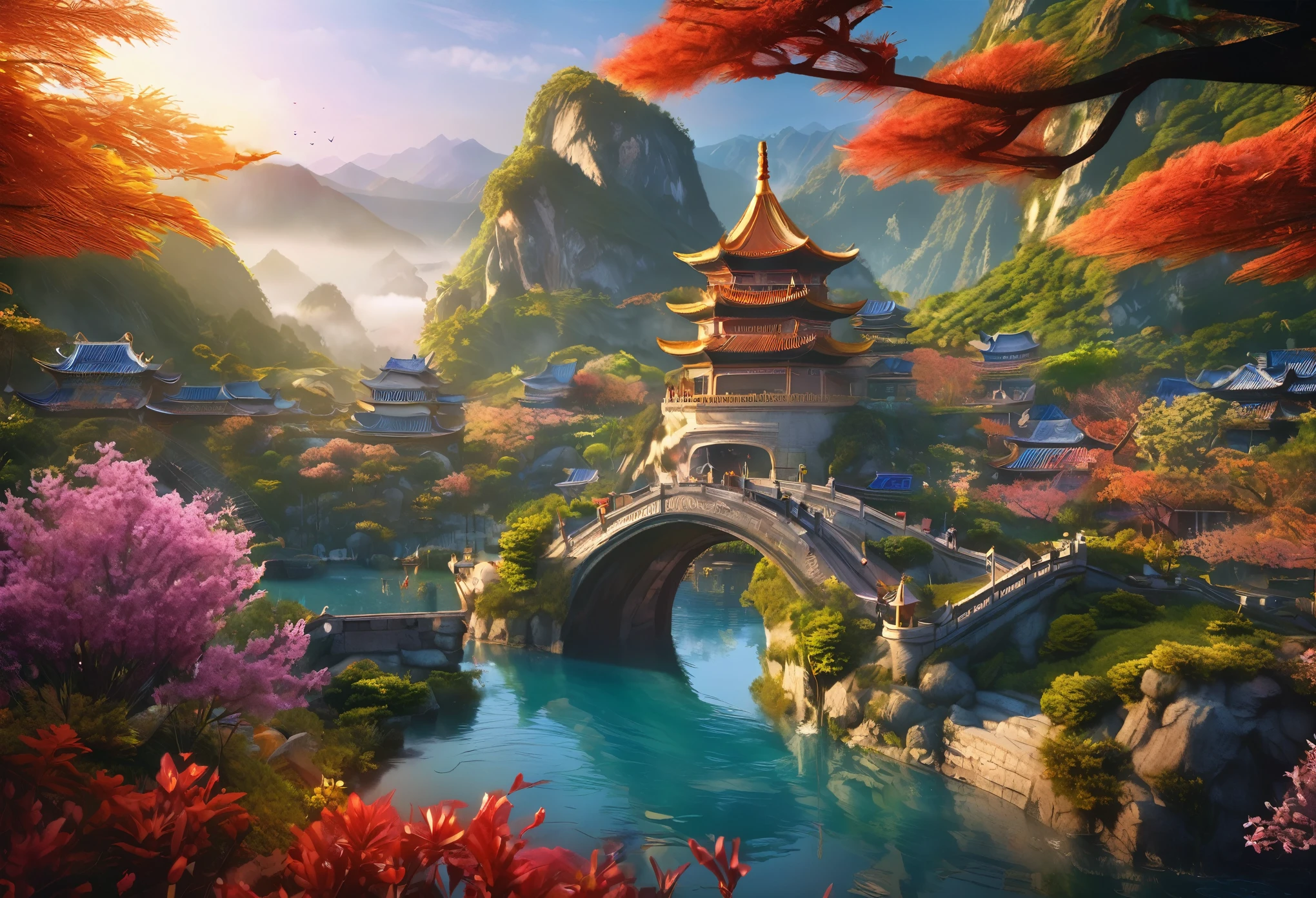 Magical world, wonderful, perfect, ((masterpiece, highest quality, 8K)), China,