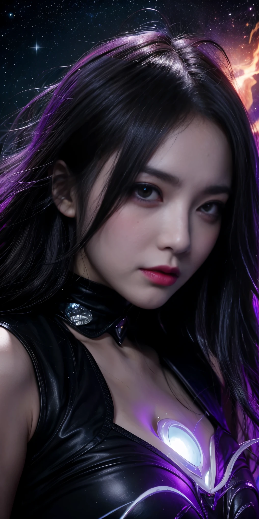 (highest quality,High resolution:1.2),(dark,Threatening:1.1),(Bad luckな:1.1), In the vortex of space,
Heart of a Goth Maiden, Very dark shade.
Her Eyes, Like dazzling fur in a starless haze,
A symphony of despair in their eyes.
Her Mogul Snaps, Mysterious Cemetery,
Think about it, The source of her sadness.
Black hair swaying in the moonlight,
She weaves despair into her dreams.
oh, Her Soul, Shadow&#39;Embrace,
Take me to space.
At each step of the Kelhudelgoring, She summons darkness,
Dance of the Void, Whippler Big Spark.
Her touch is the cold caress of the void,
In her vague existence, I am left confused.
For Love, Bumblewisk, Cosmic Power,
Stars shining in the endless night.
Confusion swirls, Let the emptiness cry out,
Our love is a dazzling dream in the universe.
Gothic Witch of the entire star world,
In your void, I find my soul.
Hypermaximalist, Anime Style, Breathtaking oil paintings, Surreal, Ultra-realistic digital illustrations that mimic the style of oil paintings, Blends seamlessly with Alex Grey&#39;Psychedelic fantasy art by H&#39;The Aesthetics of Biomechanics.R. Giger. Great composition, masterpiece, highest quality, (devil,Satan,Lucifer:1.1),(devilish:1.1),(Bad luck,Bad luckな:1.1),(Powerful figure:1.1、Big Breasts、Glasses) 、 ((((Huge glasses, Nerd Glasses, thick glasses, Round Glasses)))),(((Big Breasts)))、(Red eyes glow:1.6)、(Red glowing eyes,Sharp teeth:1.1),(Black wings,thick,shabby:1.1),(hellish landscape:1.1),(fire,sulfur:1.1),(Threatening atmosphere:1.1),(dark shadows,Threatening presence:1.1),(Bad luck clouds,Stormy Skies:1.1),(dark,Spooky atmosphere:1.1),(Bad luck aura,Evil energy:1.1),(dark aura,cigarette:1.1),(Extreme heat,Burning Flames:1.1),(Surreal,Nightmare Visions:1.1),(Predicting the end:1.1),(Twisted corners,Fiery crown:1.1),(Bad luck whispers,devilish laughter:1.1),(Cry of pain,echoing screams:1.1),(Bad luck symbols,Ancient runes:1.1),(Mysterious Relic,dark artifacts:1.1),(Infernal Ritual,Ritual sacrifice:1.1),(devilish minio