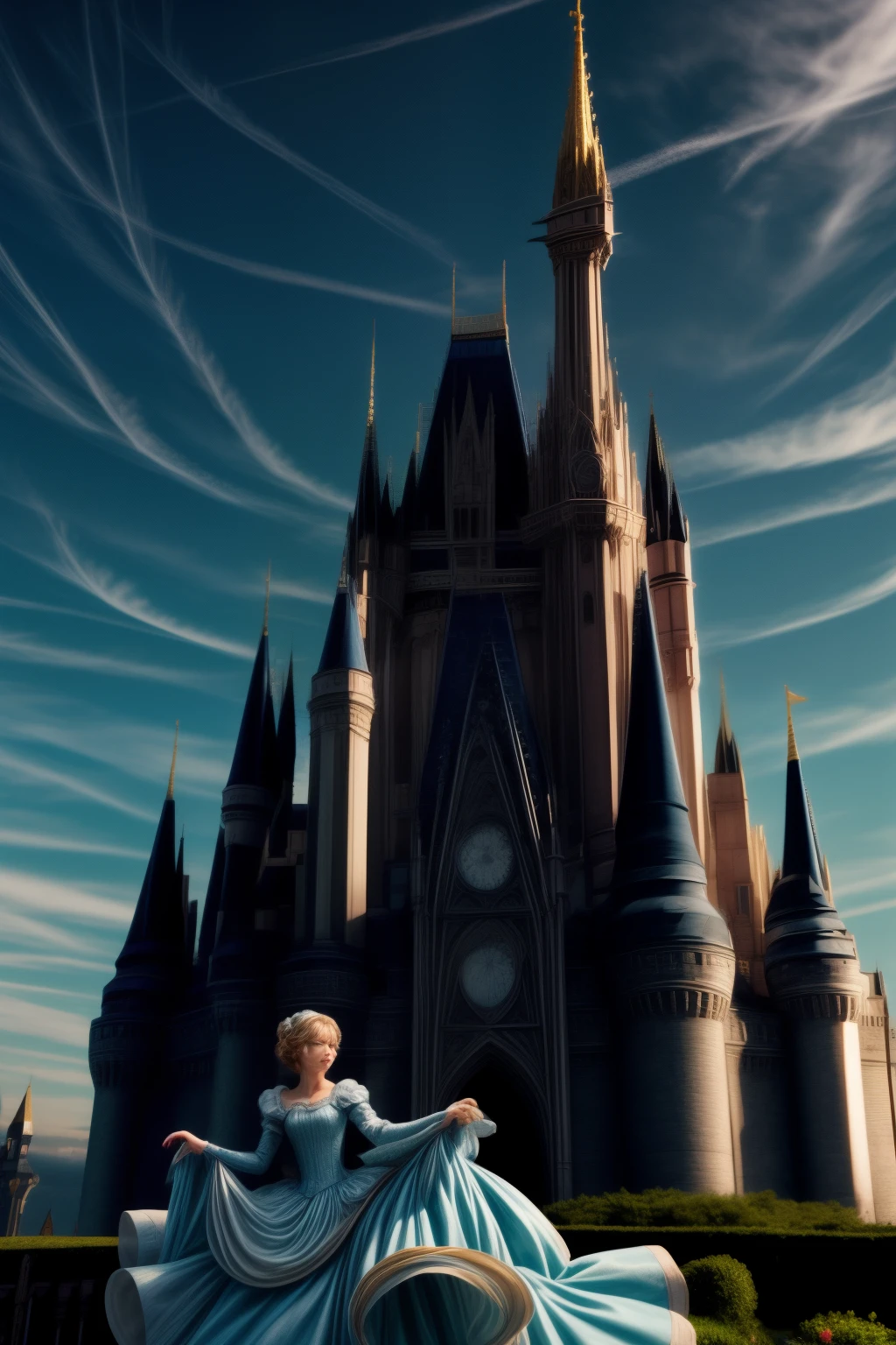 Cinderella Castle in bright daylight