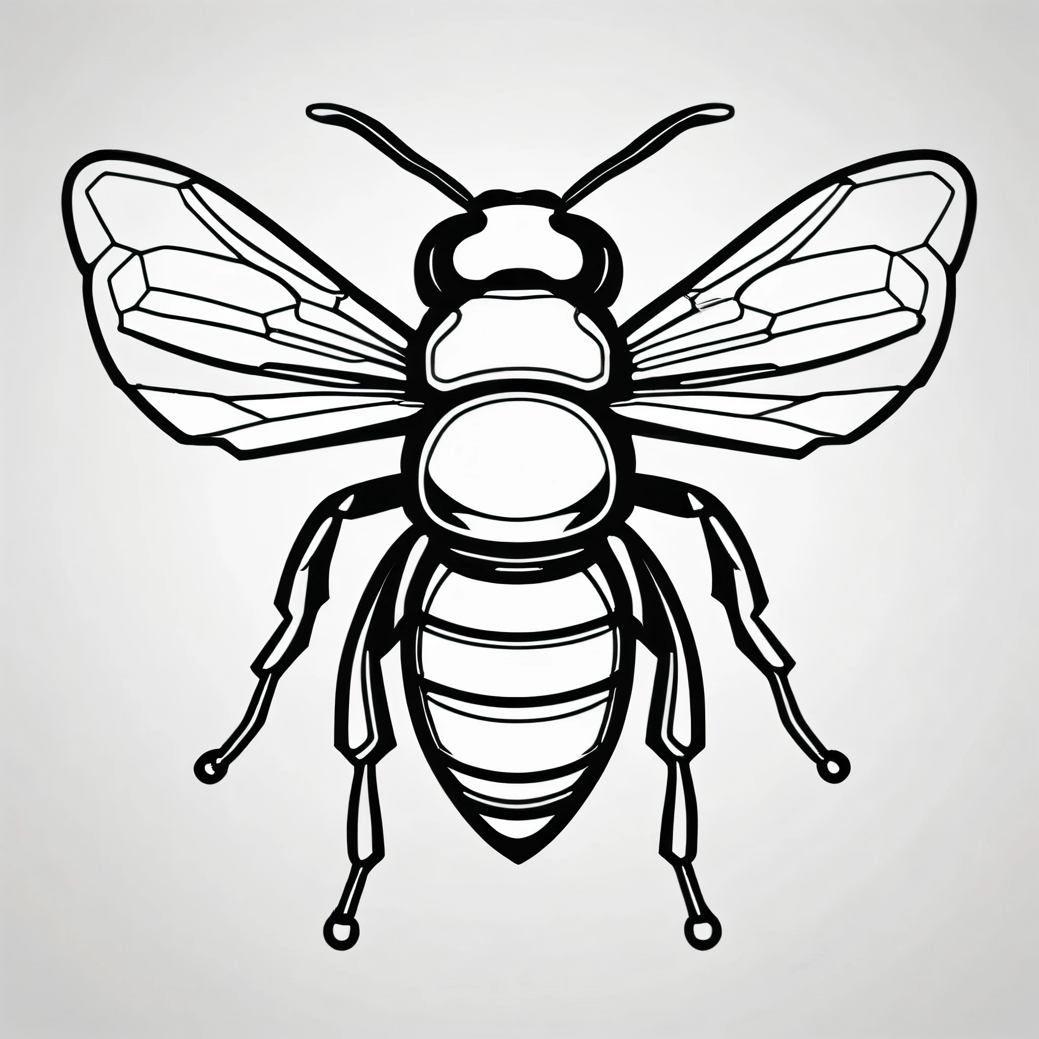 a black and white drawing of a bee with a large body, bee, 3d bee made of metal, made of bees, coloring book outline, 3 d bee, (bee), big bee, simple line art, insect, thick vector line art, honey, outline drawing, bees, minimalist line art, line art illustration, minimalist logo without text, single line drawing