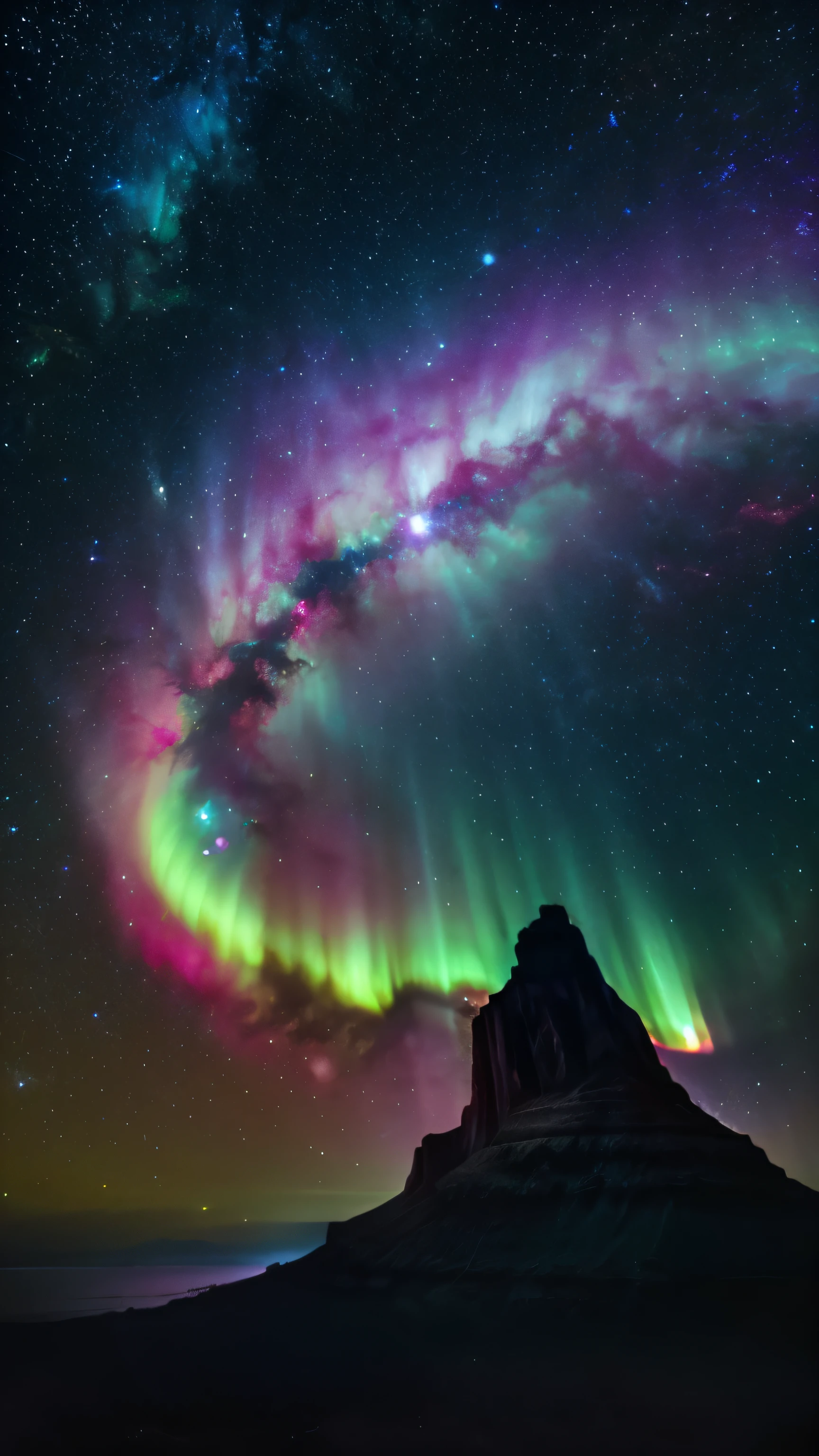 Supernova　Starry Sky　Fantasy　Light　Aurora