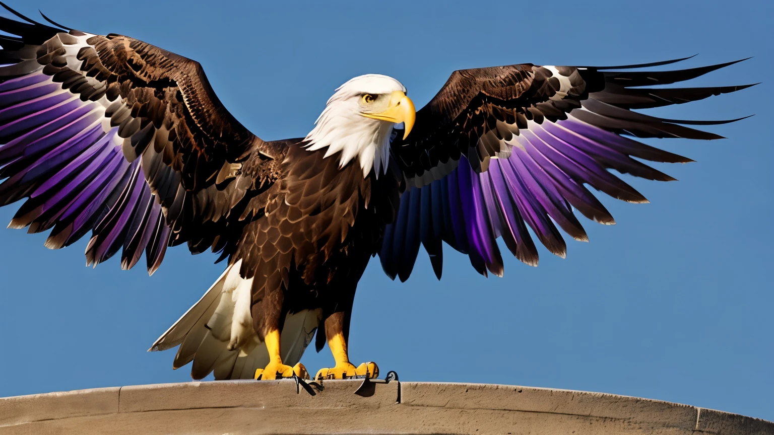 eagle; techonology; fly; vision; purple