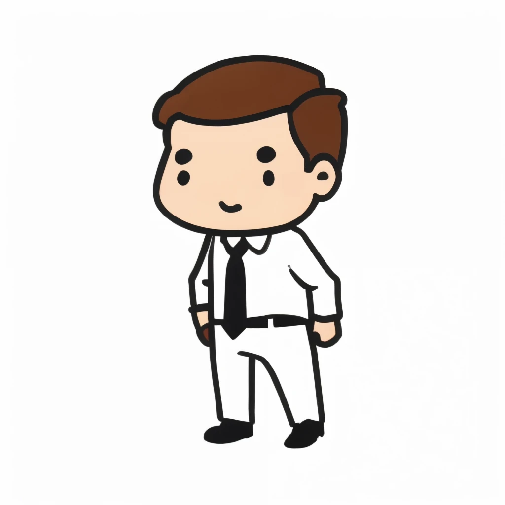 White background，business man，Full body display
