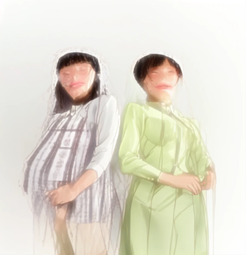 (masterpiece), ((highest quality)), (Very detailed),Naked people,Black Pantyhose,,mother,(nsfw),mother娘,yumeko