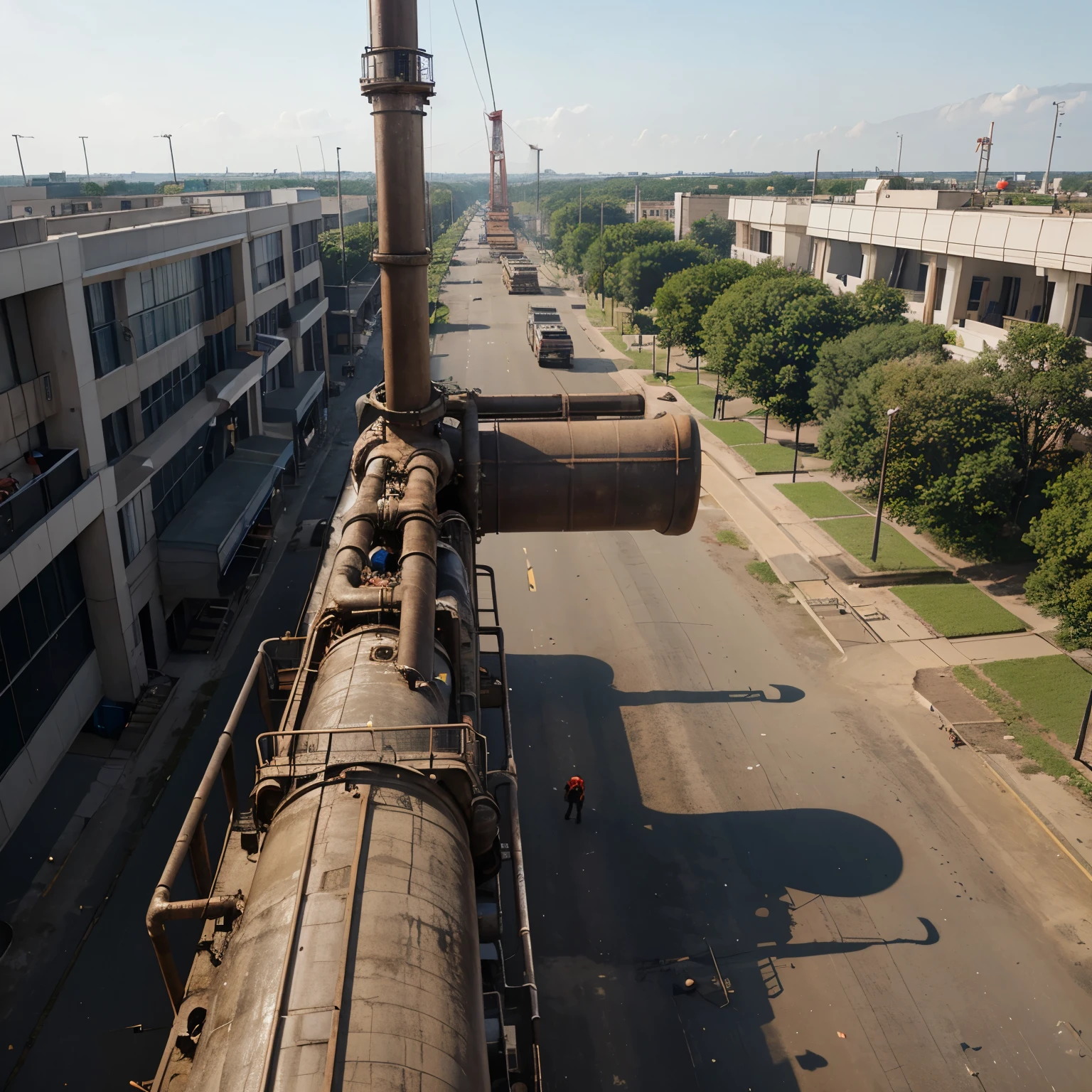 9-inch pipe falling on several workers on a derrick 