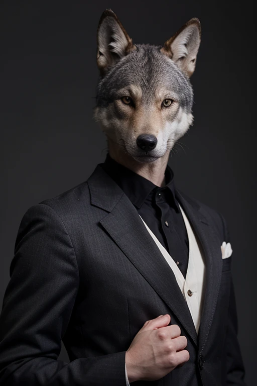 Suit wolf intermediary color avatar 
