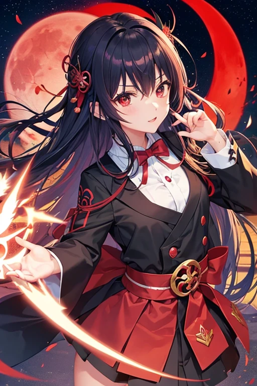 I want you to make a logo for Akatsuki Office.。The motif is the morning star、Lucifer、Red Moon