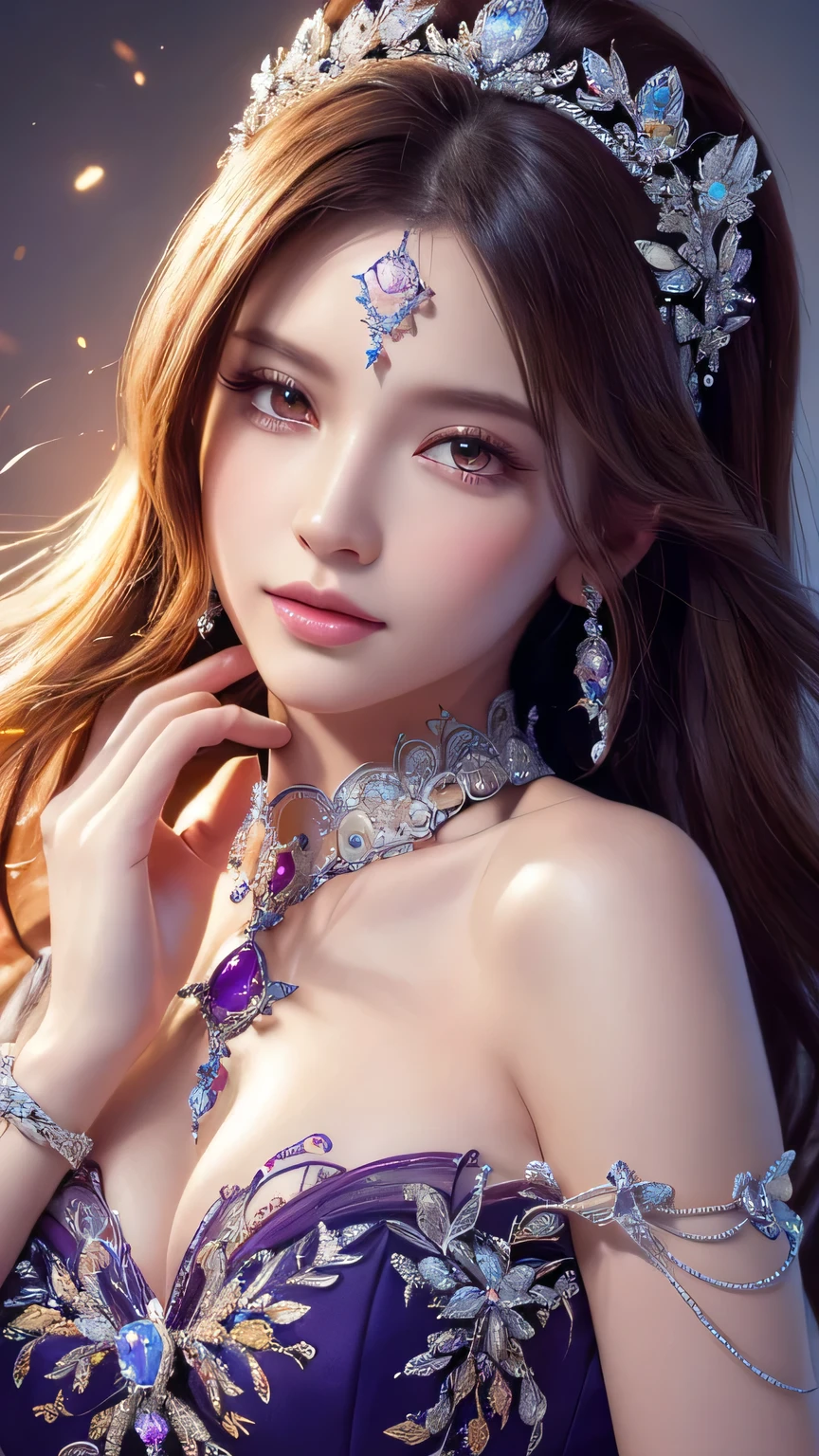 ((highest quality)),(Ultra-high resolution),(Very detailed),(Detailed Description),((The best CG)),(A masterpiece),Ultra-detailed art,Amazing drawing art,(Art with precise details:1.5), diamond,sapphire,Ruby,opal,amethyst