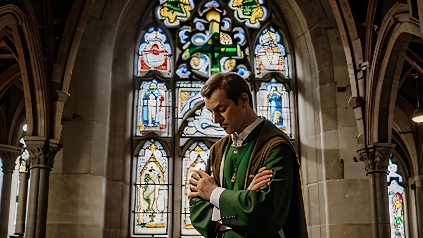Saint Patrick Praying