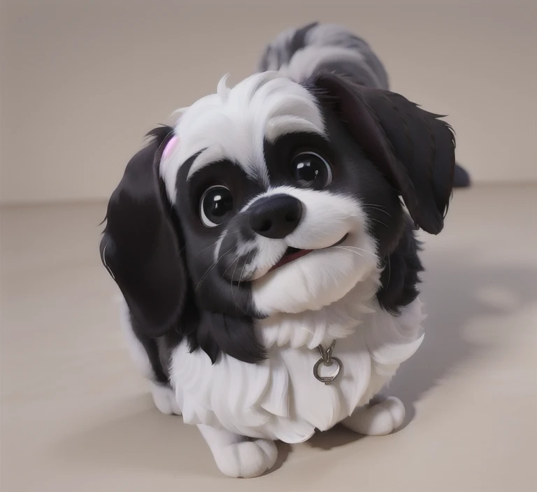 excited dog with bright cookies by his side