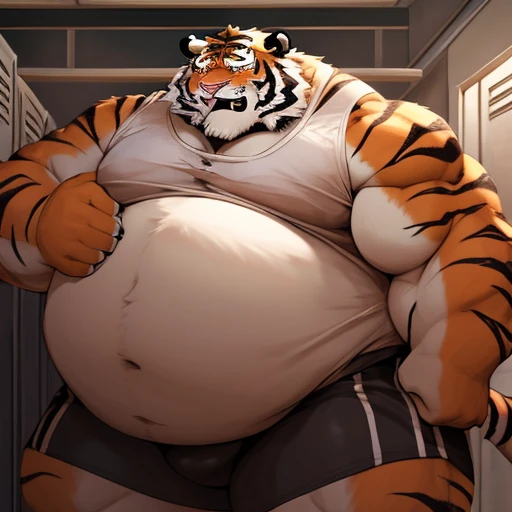 Obese, Chubby , male , furry, fluffy, salivating , wet, kissing , Hug, belly to belly, climaxing face , ass exposed, butt exposed, really torn tight shirt and underwear, wet torn clothes, sexual, duo daddy boss tiger, fat, big ass, fat butt, obese fat belly, big belly, obese belly, hugging with love, Grab belly fat, very big tail, very long tail, really tall tiger, really large tiger, macro tiger, big macro tiger, hand catch tiger's ass, hand grab tiger's ass, hand catch tiger's butt, hand grab tiger's butt, hand catch tiger'ass.
(Extremely Romantic and warm atmosphere, masterpiece), tight torn underwear, ass exposed, butt exposed, tight torn white shirt, grabing black tie, very tight torn shirt, black torn underwear, big belly, very fat belly, belly to belly, sweating, duo fat belly crushed, obese belly crushed, belly crushed, big belly, locker room, dark, night time, no light, belly to belly, Grab belly fat, very obese, very fat, very huge fat belly, duo anthro obese macro boss tiger, duo tiger, duo macro obese tiger, Duo macro tiger.