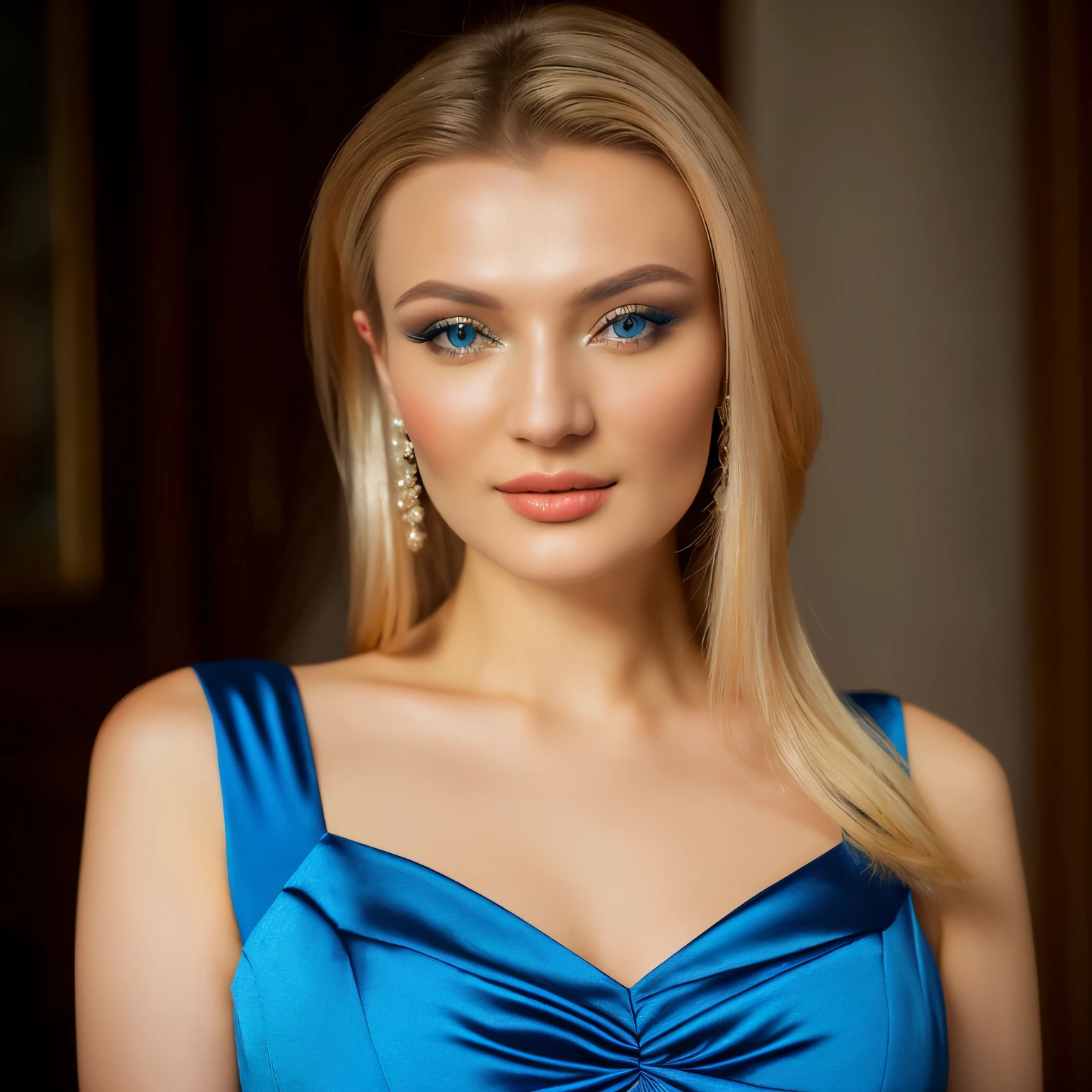 a close up of a woman in a blue dress posing for a picture, yelena belova, irina nordsol kuzmina, aleksandra waliszewska, viktoria gavrilenko, magdalena radziej, olga buzova, anastasia ovchinnikova, by Emma Andijewska, angelina stroganova, julia gorokhova