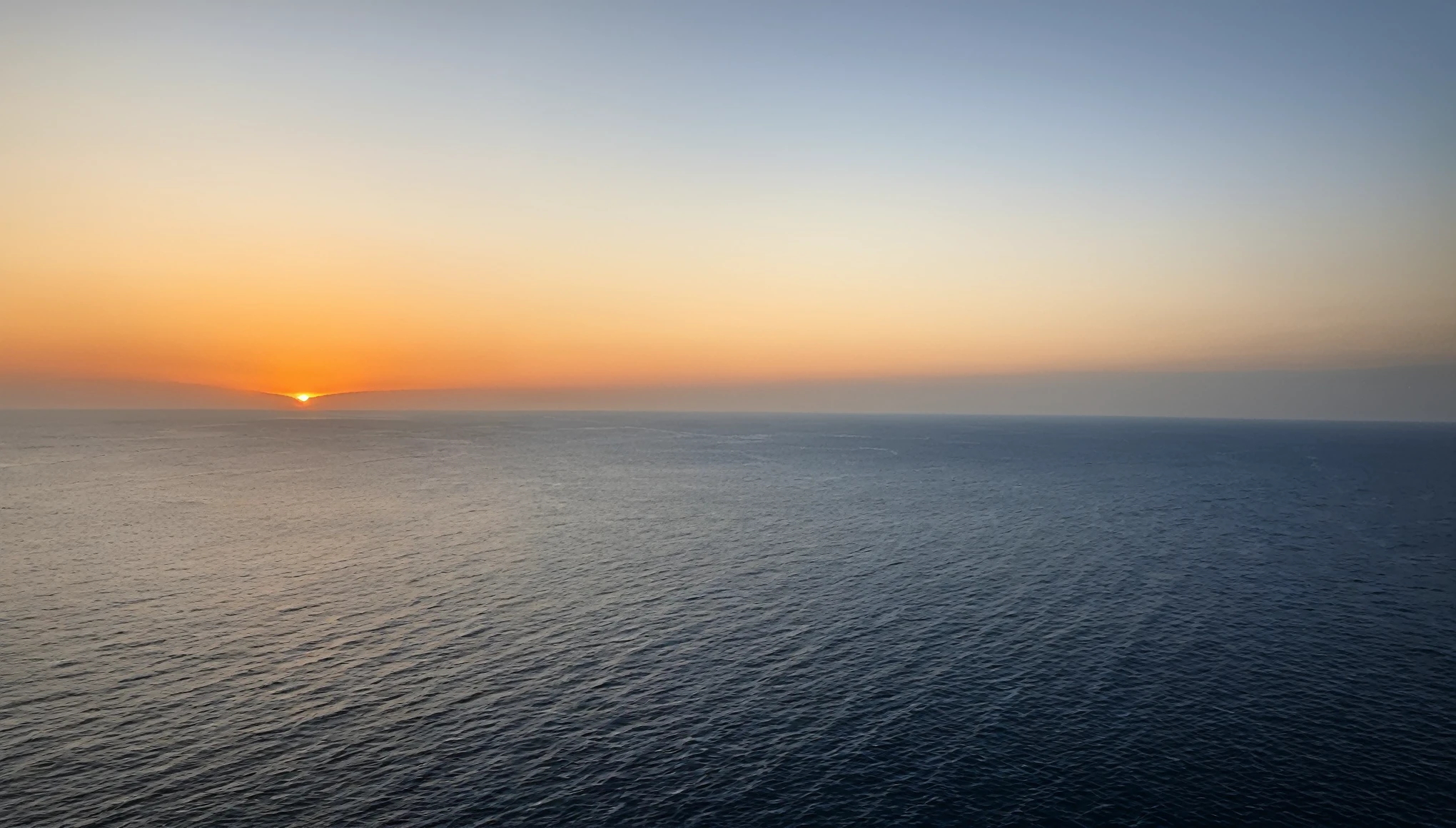 sunset on the Mediterranean sea