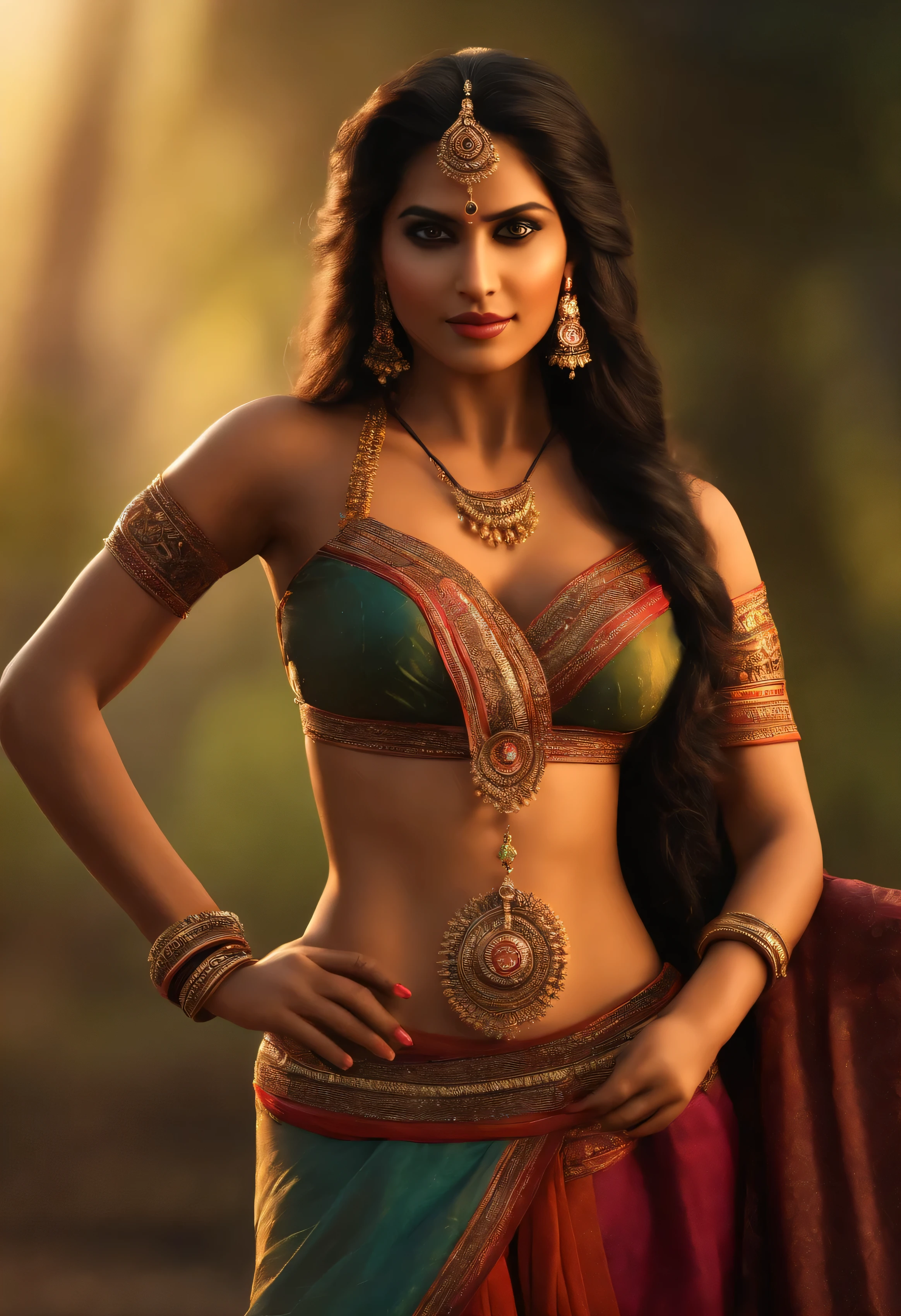 Sexey vegina female Indian character show undearm