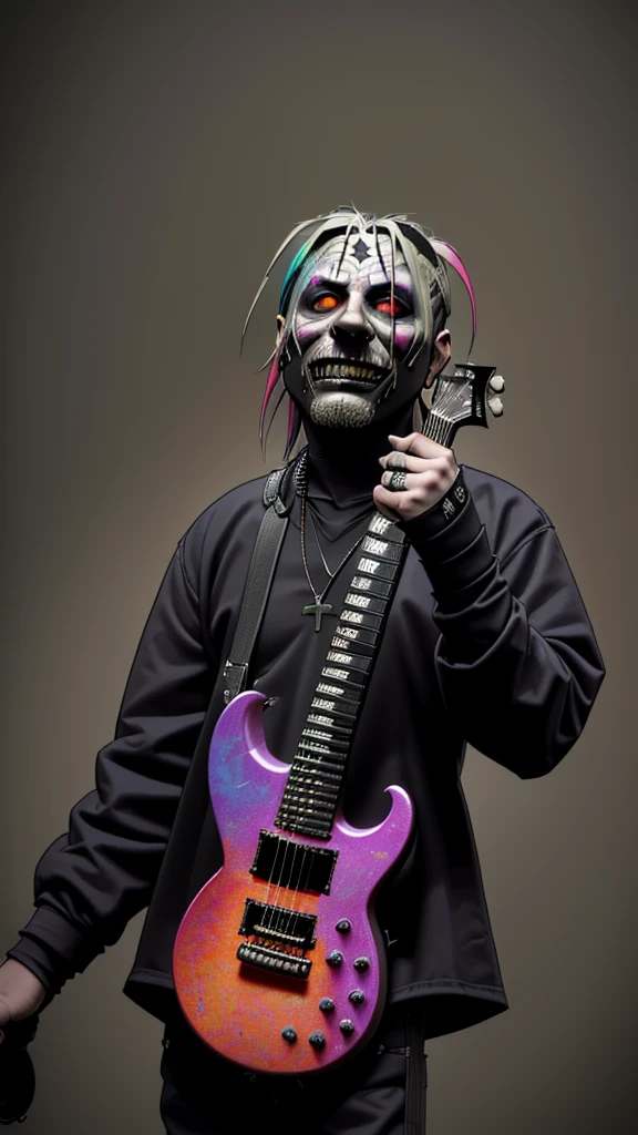 Slipknot,rock star, musician, colorful, Absurd, highest quality, 