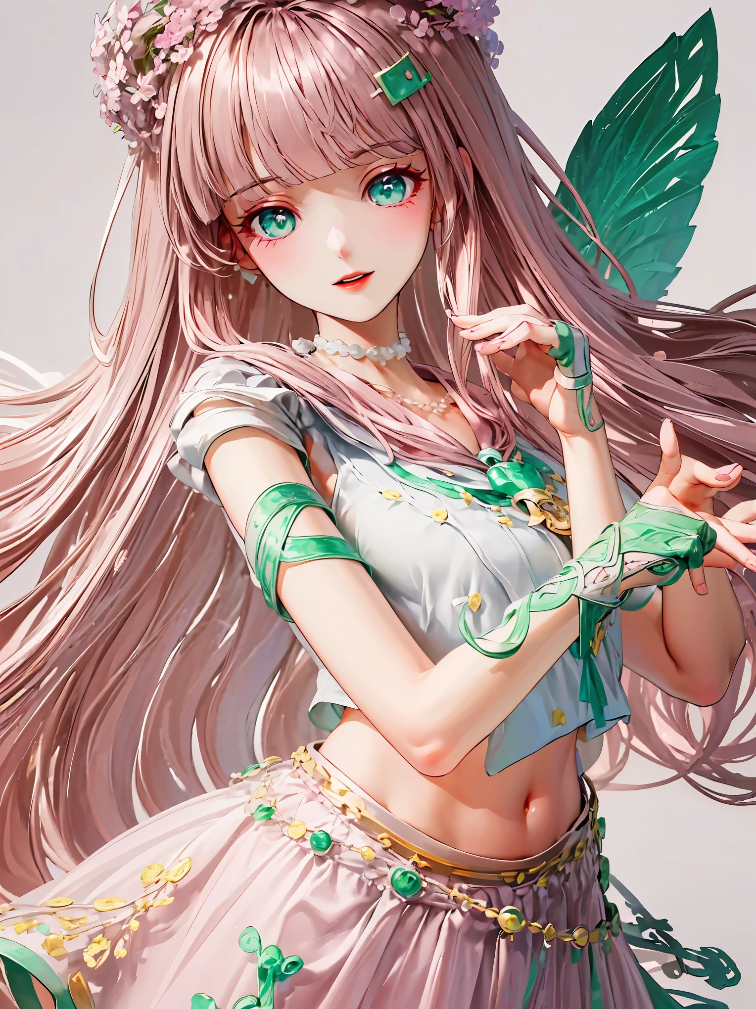 {{{{masterpiece}}}}, {{{Super detailed}}}, {{{high resolution}}}, {{good anatomy}}, (((best quality))),((emerald eyes,brown hair)),{{Extremely detailed and refined}}, {4k CG wallpaper}, {{illustration}}, ((pearl pink hair,JK)),(((face portrait,detailed face,bigger eyeballs,bust))),(long hair|Detailed hair|blunt bangs|shiny hair),(((serafuku,sailor shirt,skirts))),{{{emotionless face,mature}}},(lesbian,JK,1 woman:1),(Color difference:1.2),(small breasts),(simple background)