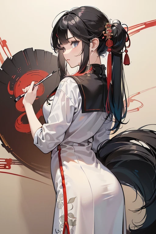 (Masterpiece: 1.4), (Best quality: 1.4), (Super detailed: 1.2),
(Messy hair: 1.2), (Illustration: 8k),
(1 Girl: 1.2), (Chinese Girl: 1.4), (Wearing Chinese school uniforms: 1.4),
(Double tails: 1.2), (Long, unmanaged locks flowed down her back: 1.2),
(Intricately drawn lines and colors brought every detail to life: 1.4),
(Every stroke of the brush exuded an air of effortless grace: 1.2