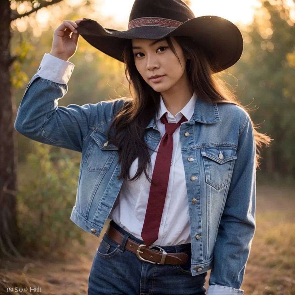 "(best quality,45,000,000 Chili Cell:1.2),ultra-detailed,realistic,photorealistic:1.37,portrait,Asian woman,25 years old,beautiful detailed face,long flowing hair,blue and red plaid shirt,thatched hut with red flowers,open countryside,different action poses,vivid colors,professional,camera photos"