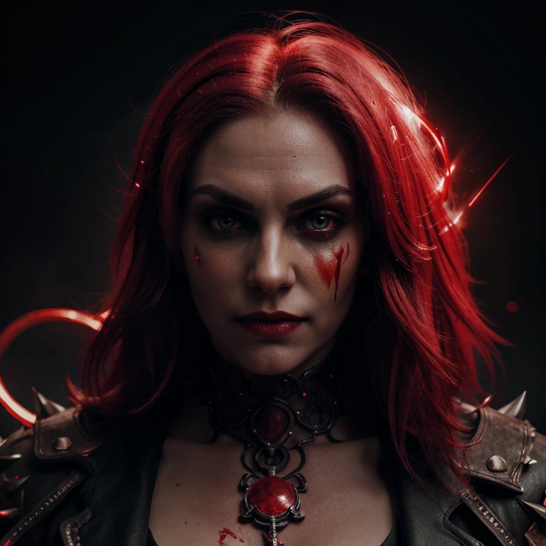 Red Necromancer, Blood Moon, Light线追踪, masterpiece, best quality, Ultra-high quality, Ridiculous details, best Light, The best shadow, sharp, sharp image, detailed, extremely detailed, high resolution, 8k, 4K, Ultra HD, Particle Effects, Beautiful Effects, Bright colors, neon Light, neon, Light,Ultra Detailed，Sharp focus，Intricate details