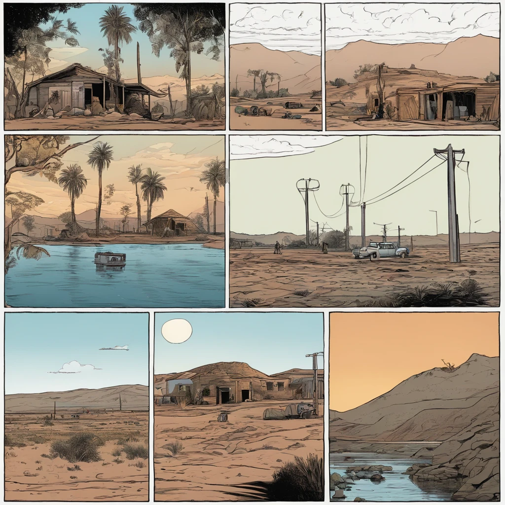 A comic about an apocalyptic world due to water shortages