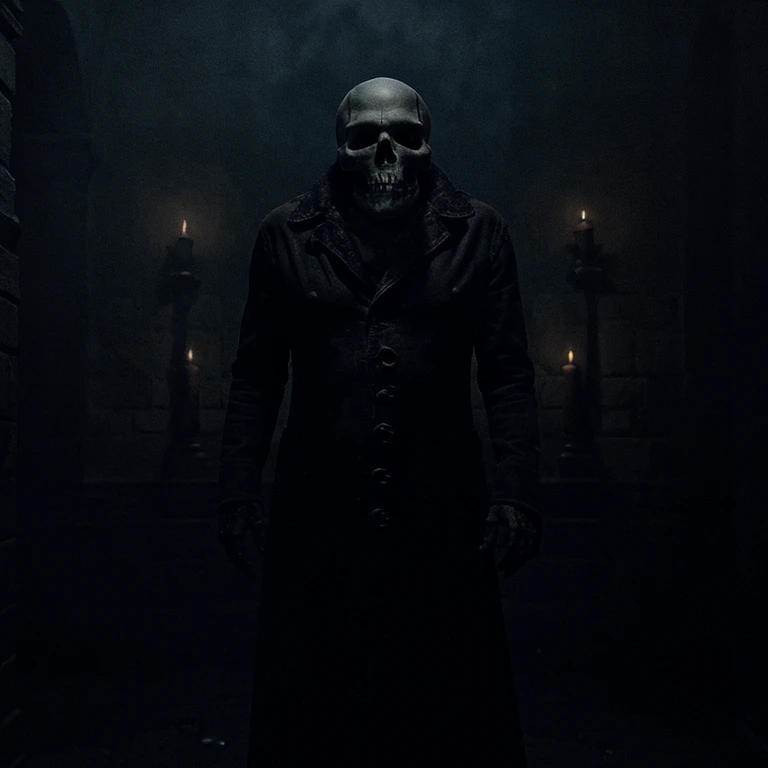 (Night view), fear, Haunted, Corpse, skull, Hell Images, Necronomicon, Image style, Practical, shadow, HD, high quality, Movie  