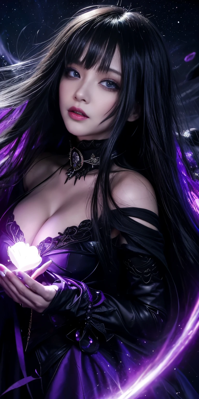 (highest quality,High resolution:1.2),(dark,Threatening:1.1),(Bad luckな:1.1), In the vortex of space,
Heart of a Goth Maiden, Very dark shade.
Her Eyes, Like dazzling fur in a starless haze,
A symphony of despair in their eyes.
Her Mogul Snaps, Mysterious Cemetery,
Think about it, The source of her sadness.
Black hair swaying in the moonlight,
She weaves despair into her dreams.
oh, Her Soul, Shadow&#39;Embrace,
Take me to space.
At each step of the Kelhudelgoring, She summons darkness,
Dance of the Void, Whippler Big Spark.
Her touch is the cold caress of the void,
In her vague existence, I am left confused.
For Love, Bumblewisk, Cosmic Power,
Stars shining in the endless night.
Confusion swirls, Let the emptiness cry out,
Our love is a dazzling dream in the universe.
Gothic Witch of the entire star world,
In your void, I find my soul.
Hypermaximalist, Anime Style, Breathtaking oil paintings, Surreal, Ultra-realistic digital illustrations that mimic the style of oil paintings, Blends seamlessly with Alex Grey&#39;Psychedelic fantasy art by H&#39;The Aesthetics of Biomechanics.R. Giger. Great composition, masterpiece, highest quality, (devil,Satan,Lucifer:1.1),(devilish:1.1),(Bad luck,Bad luckな:1.1),(Powerful figure:1.1、Big Breasts、Glasses) 、 ((((Huge glasses, Nerd Glasses, thick glasses, Round Glasses)))),(((Big Breasts)))、(Red eyes glow:1.6)、(Red glowing eyes,Sharp teeth:1.1),(Black wings,thick,shabby:1.1),(hellish landscape:1.1),(fire,sulfur:1.1),(Threatening atmosphere:1.1),(dark shadows,Threatening presence:1.1),(Bad luck clouds,Stormy Skies:1.1),(dark,Spooky atmosphere:1.1),(Bad luck aura,Evil energy:1.1),(dark aura,cigarette:1.1),(Extreme heat,Burning Flames:1.1),(Surreal,Nightmare Visions:1.1),(Predicting the end:1.1),(Twisted corners,Fiery crown:1.1),(Bad luck whispers,devilish laughter:1.1),(Cry of pain,echoing screams:1.1),(Bad luck symbols,Ancient runes:1.1),(Mysterious Relic,dark artifacts:1.1),(Infernal Ritual,Ritual sacrifice:1.1),(devilish minio