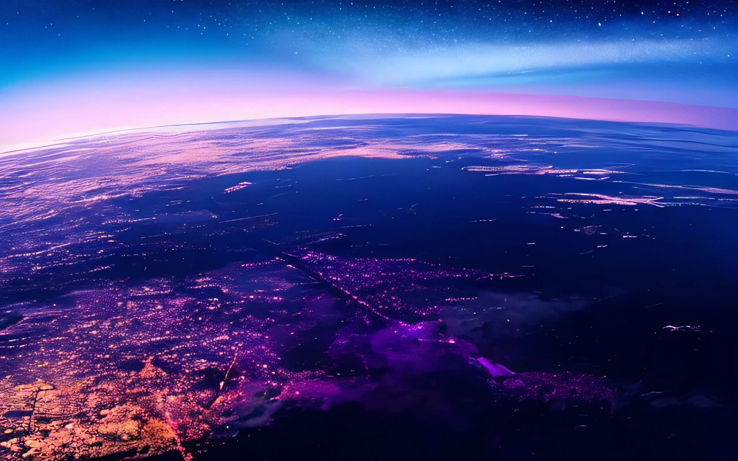 eine Welt feste Farbe, aber sanft Licht auftragen.Der Himmel ist unvorstellbar mit festen kalten Farbe Land,big .